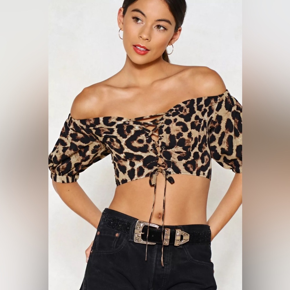 Nasty gal on the hunt leopard top